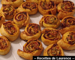 Roulés aux tomates et au jambon