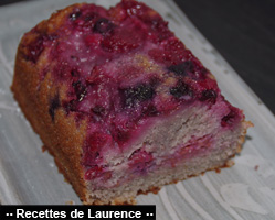 Cake aux fruits rouges