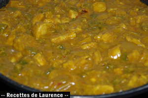 Balti de poulet aux poivrons